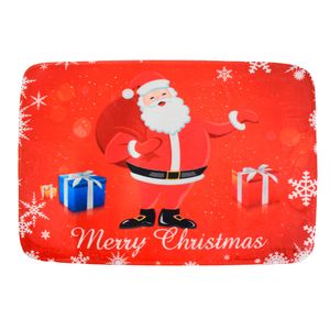 Navidad Tapete Antideslizante 40X60Cm Rojo Santa (Sd144)