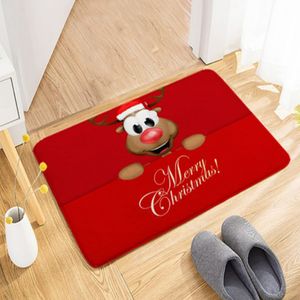 Navidad Tapete Antideslizante 40X60Cm Rojo Reno (Sd143)