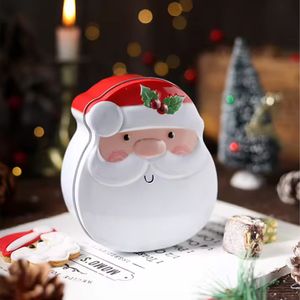 Navidad Hojalata Faz Blanco/Rojo 12.7X11X5Cm Santa (E11-1)