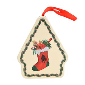 Navidad Hojalata Casa 10X8X4Cm Blanco (K13-5)