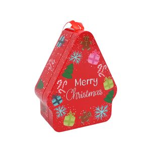 Navidad Hojalata Casa 10X8X4Cm Rojo (K12-4)