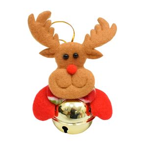 Navidad Adornos P/Arbol Campana 10X7Cm Rj/Bl Reno (D2-3)