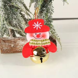 Navidad Adornos P/Arbol Campana 10X7Cm Rj/Bl Muñeco Nieve (D2-2)