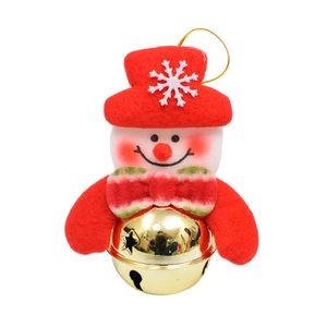 Navidad Adornos P/Arbol Campana 10X7Cm Rj/Bl Muñeco Nieve (D2-2)