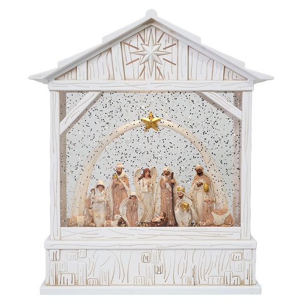 Adorno Farol Pesebre 26 x 22 x 8 cm Luz Calida B
