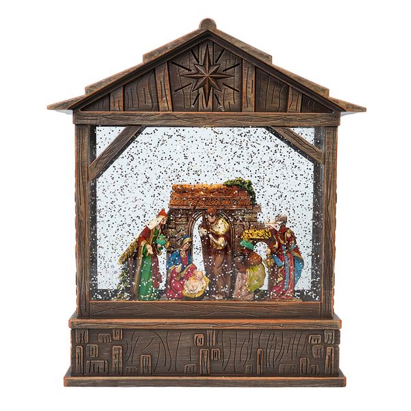 Adorno Farol Pesebre 26 x 22 x 8 cm Luz Calida m