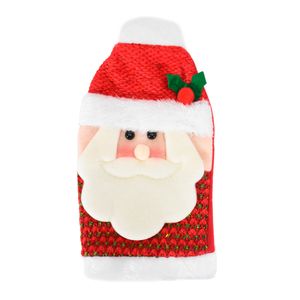 Navidad Funda P/Botella Trebol Santa 25X13Cm Rojo/Ve (B14-9)