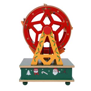 Navidad Caja Musical Rueda 14.6X10.6X21Cm Rojo (Mc-99)