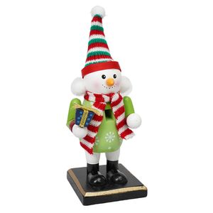 Navidad Cascanueces Muñeco De Nieve 16Cm Blanco (N01448)