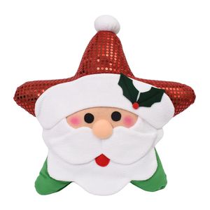 Navidad Cojin Estrella Tradicion 50X50 Cm Verde/Rojo Santa