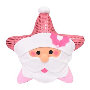 Navidad Cojin Estrella Magia 50X50 Cm Rosado Santa