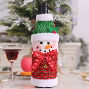 Navidad Funda P/Botella Trebol Muñeco N 25X13Cm Rojo/Ve (B14-10)