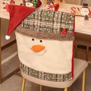 Navidad Funda Silla Copi 51X48Cm Rojo/Topo Muñeco Nieve (G10-3)