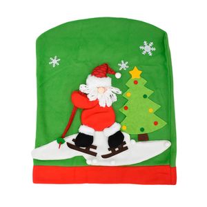 Navidad Funda Silla Ski 60X50Cm Verde/Rojo Santa (G9-4)