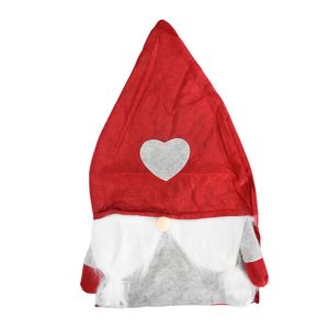 Navidad Funda Silla Heart Duende 82X48Cm Rojo/Gris (G10-1)