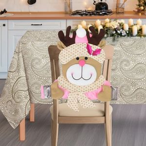 Navidad Funda Silla Magia 50X53 Cm Rosado Reno