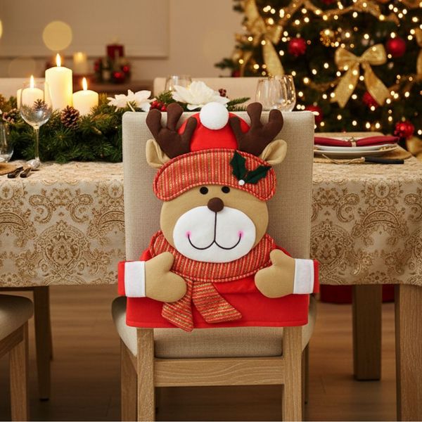 Funda para Silla Tradicion 50 x 53 cm Reno Rojo/Blanco