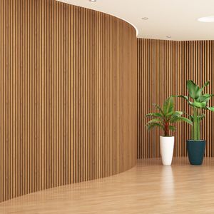 WALL PANEL ACUSTICO FLEXIBLE 290X60.5X2.1 CM CAOBA