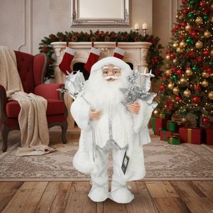 Navidad Santa Nieve 35X19X60Cm Plateado (Mc-1938)