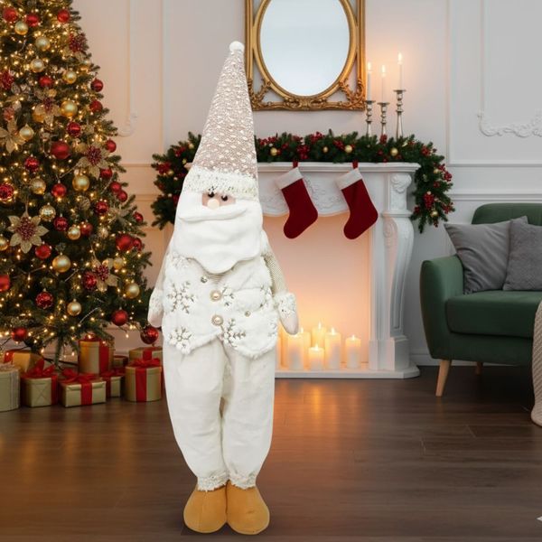 Navidad Patilargo Santa 98Cm Dorado (Hx-21041A)