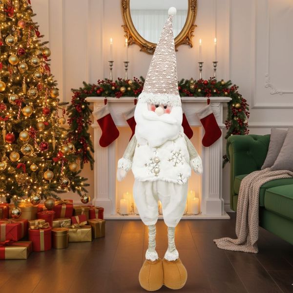 Navidad Patilargo Santa 78Cm Dorado (Hx-21043)
