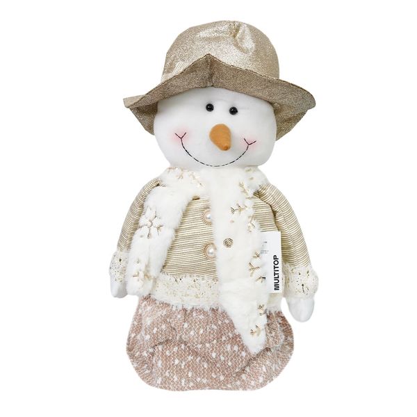 Navidad Patilargo Muñeco De Nieve 80Cm Dorado (Hx-21041B)