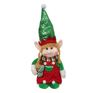 Navidad Patilargo Duende Niña 20X10X60 Verde (Qd24B617B)