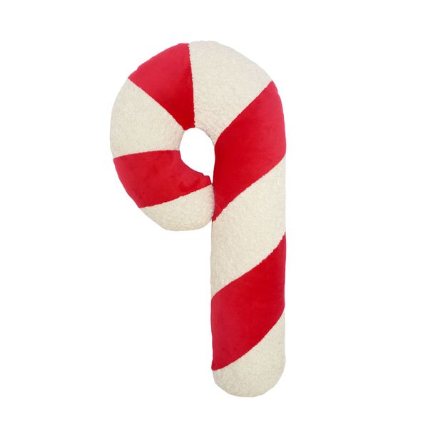 Cojín Navideño Bastón Caramelo 10 x 46 x 7 cm Rojo/Blanco