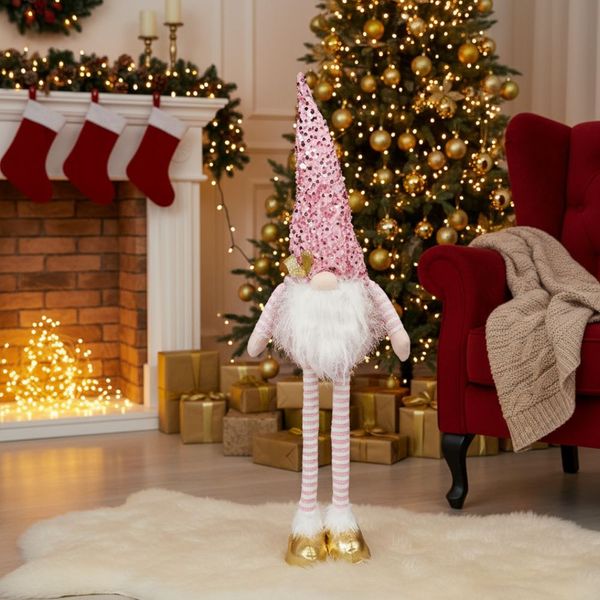 Navidad Muñeco Barba 45Cm Rosado (Mc-1681)