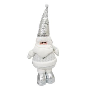 Navidad Patilargo Santa 80Cm Plateado (Mc-1707)