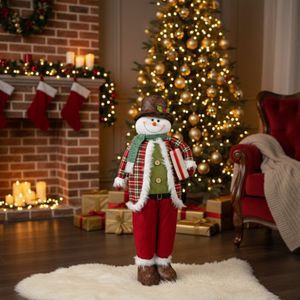 Navidad Patilargo Nieve 74Cm Rojo/Blanco (Mc-2019)