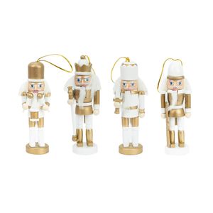 Navidad Cascanueces V X 4 Pzs 12.5 Cm Dorado (N01713)