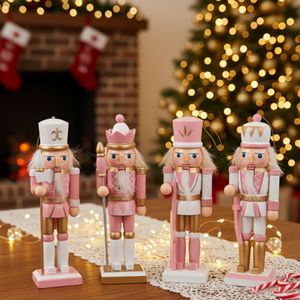 Navidad Cascanueces Iv X 4 Pzs 12.5 Cm Rosado (N01808)