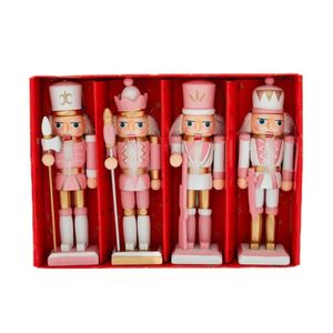 Navidad Cascanueces Iv X 4 Pzs 12.5 Cm Rosado (N01808)
