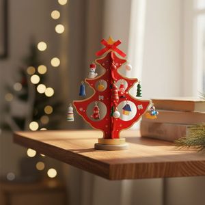 Navidad Adorno Arbol Muñecos 12X21Cm Rojo (Mc-132)