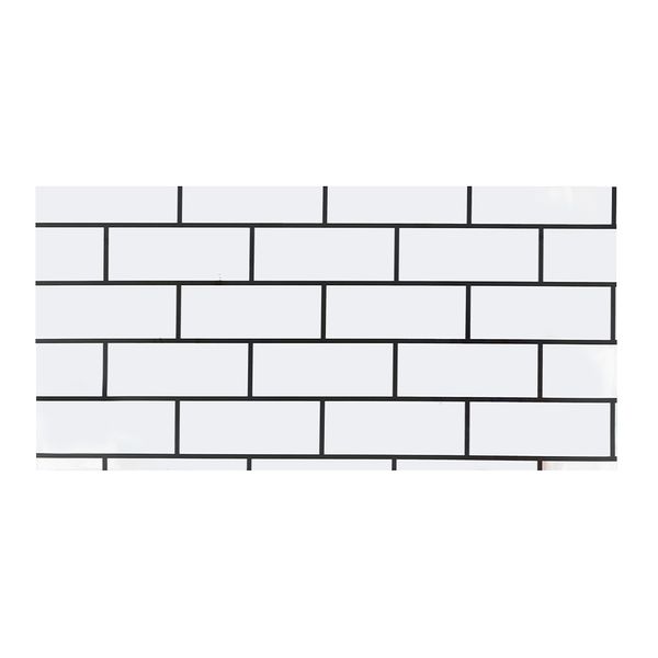 Papel Tapiz 3D Baldosas Ladrillo 60X30 Cm Blanco (Bolsa 10 Unid)