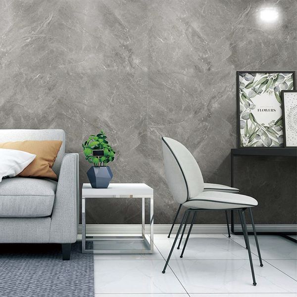 PAPEL TAPIZ ESPUMADO MARMOL 0.6X3 MTS GRIS