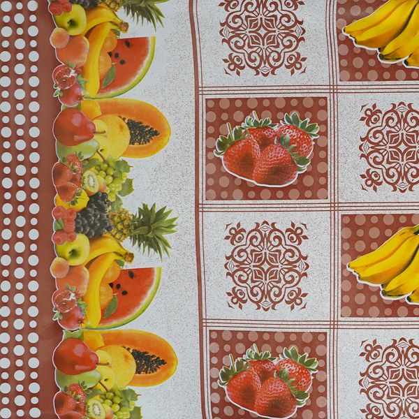 Cubremesa Pvc Cynthia Marron 26