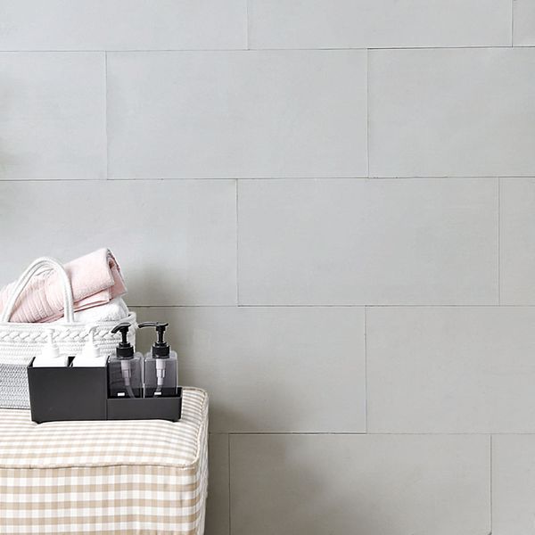 Papel Tapiz 3D Baldosas Solido 60X30 Cm Gris Claro (Bolsa 10 Unid)