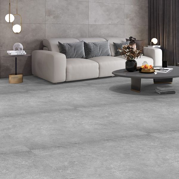 Piso Autoadhesivo 60X60X0.15 Cm Gris Titanio