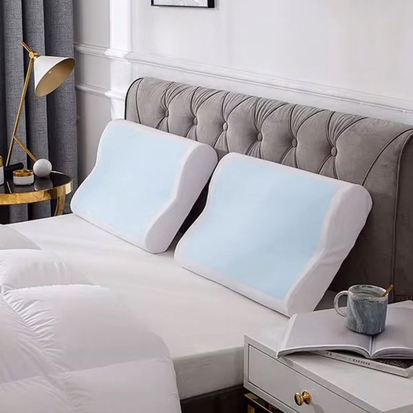 Almohada Ergonomica Gel Curvy 60 X 40 X 9 Cm Blanco