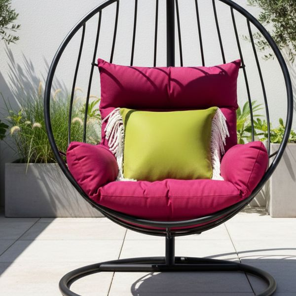 Cojin Dulce Limonta Pistacho Flecos Blancos 50X50Cm