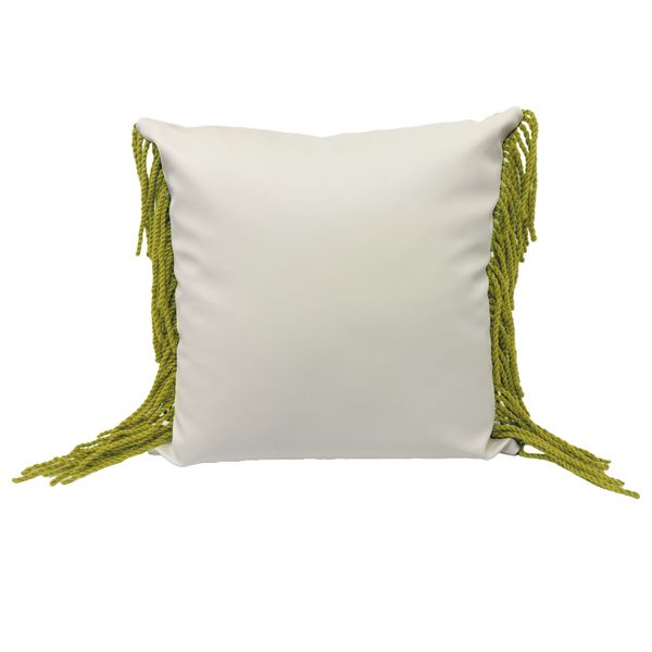 Cojin Dulce Limonta Blanco Flecos Pistacho 50X50Cm