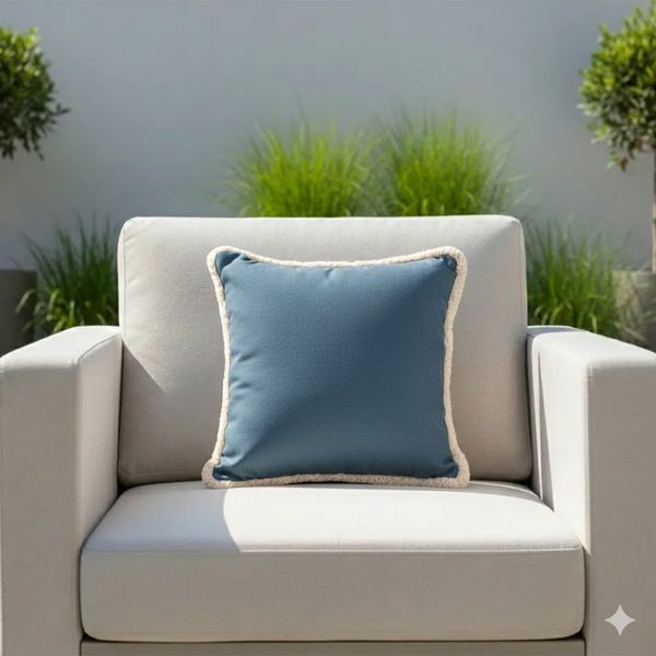 Cojin Encanto Luminoso Azul Oscuro 50X50Cm