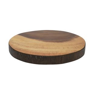 Bandeja Madera Acacia Circular 17.8X17.8X2.5Cm (Hme0-010)