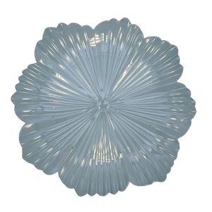 Plato De Sitio Flor 33X33Cm Celeste (Pla5-0163B)