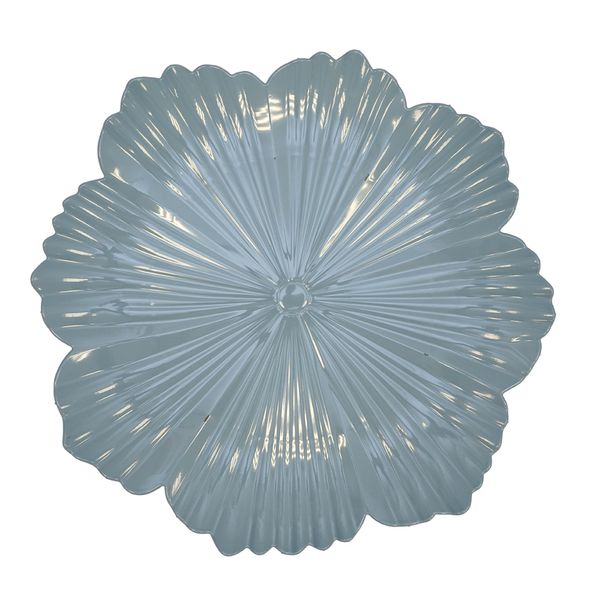 Plato De Sitio Flor 33X33Cm Celeste (Pla5-0163B)
