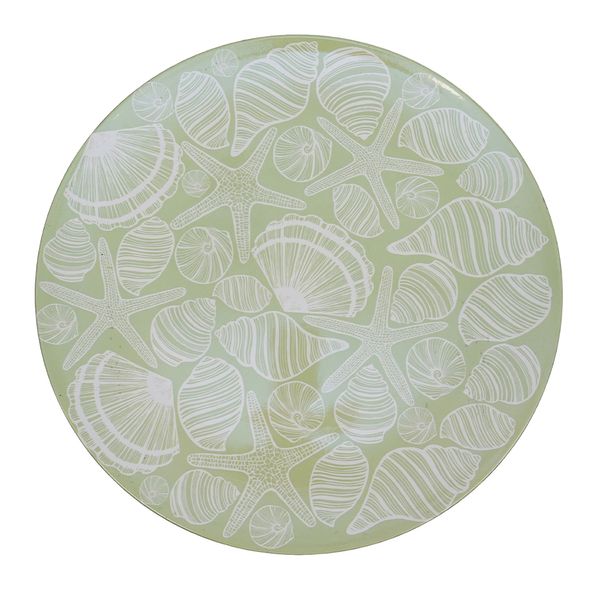 Plato De Sitio Marino 33X33Cm Verde (Pla1-0125)