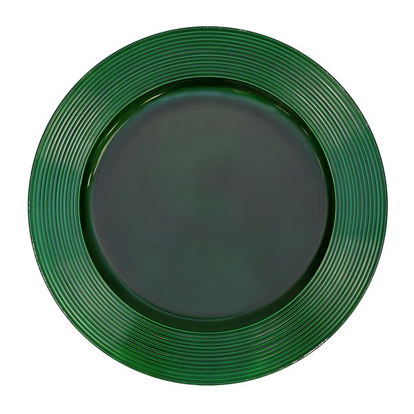 Plato De Sitio Entero 33X33Cm Verde (Pla1-0138)