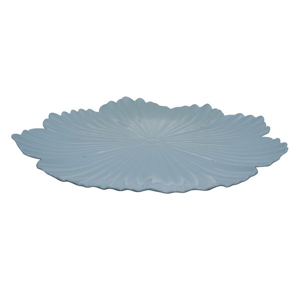 Plato De Sitio Flor 33X33Cm Celeste (Pla5-0163B)
